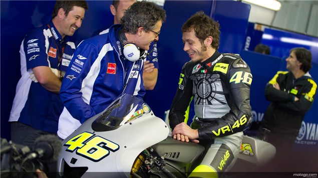First shots: Rossi and Yamaha reunited