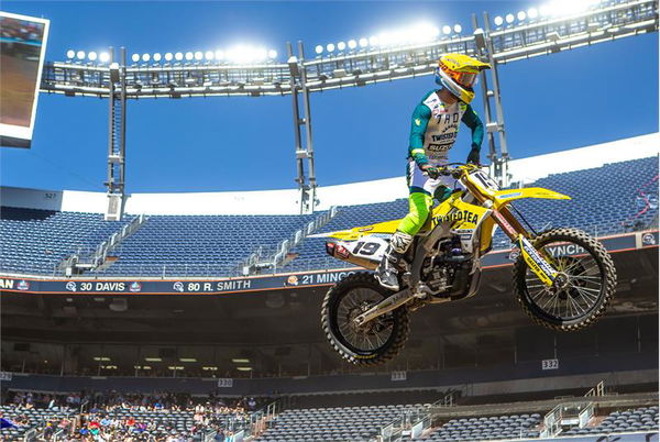 Justin Bogle, 2022 Denver Supercross. [credit: www.suzuki-racing.com]