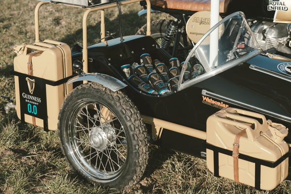 A motorcycle and sidecar outfit that serves coffee!