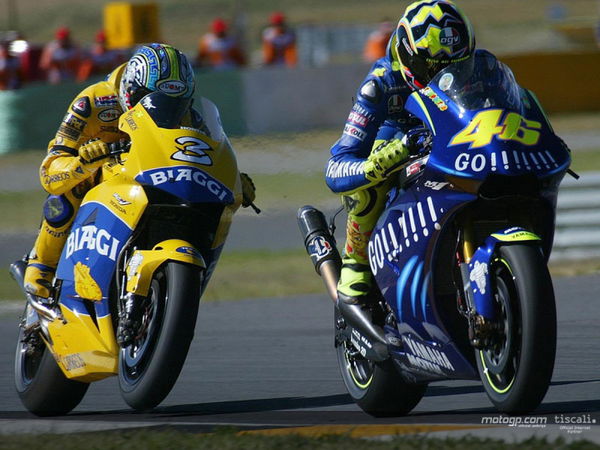 Max Biaggi Valentino Rossi 2004 MotoGP