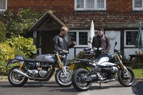 BMW R nineT vsTriumph Thruxton R