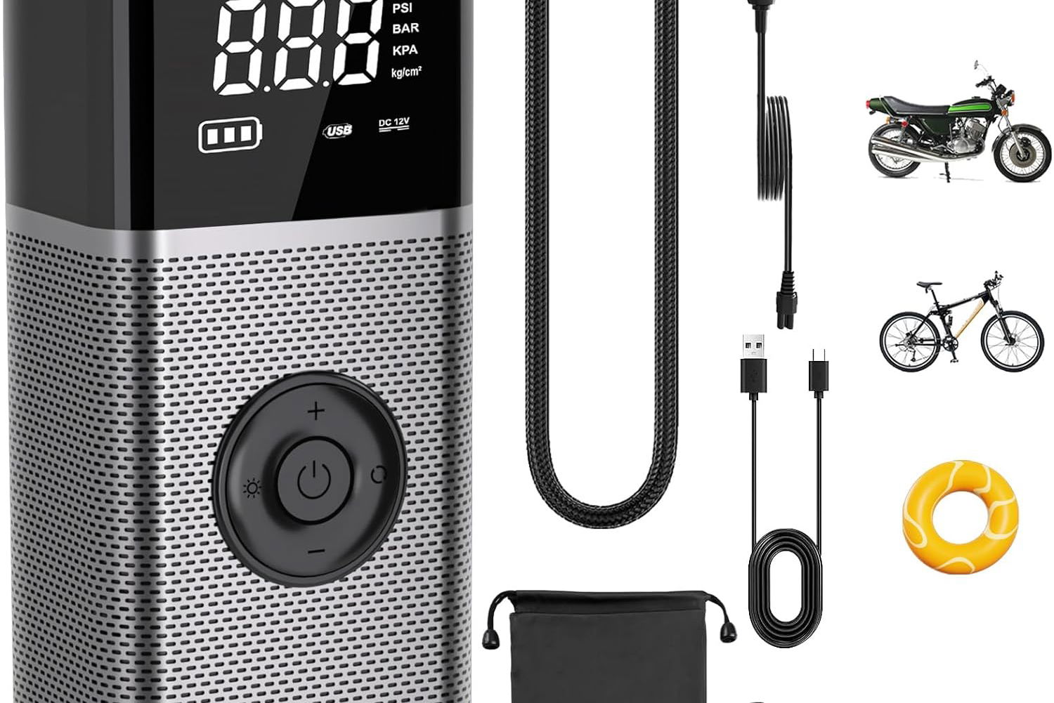 Cordless tyre inflator