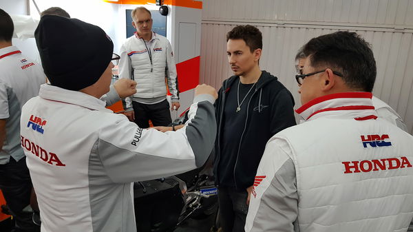 PICS: Behind the scenes at Lorenzo's Honda debut