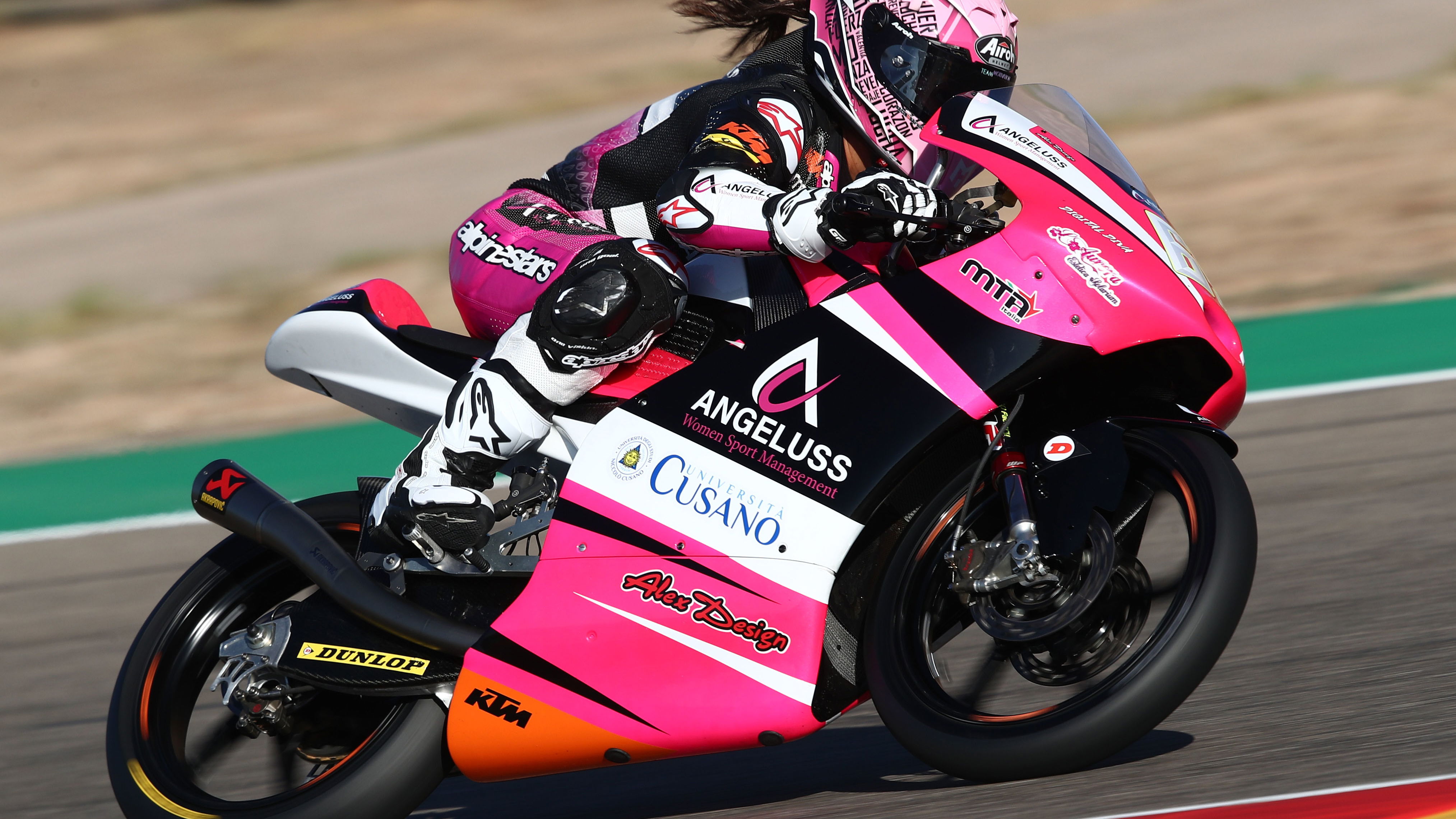 Maria Herrera, 2022 Moto3 Aragon Grand Prix. - Gold and Goose
