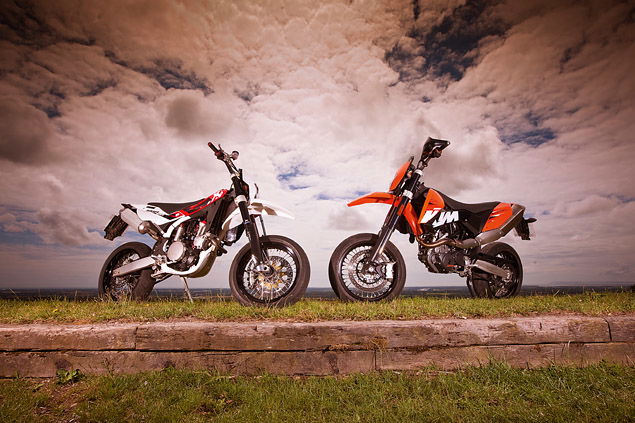 BMW K1300GT, Honda VFR800, Suzuki Hayabusa, KTM 990SMT