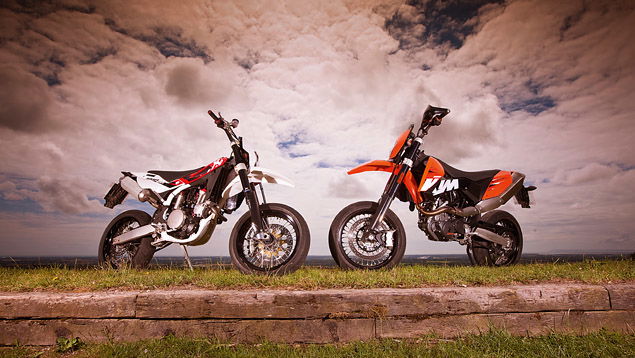 Head Candy: KTM 690SMC vs Husqvarna 510SMR