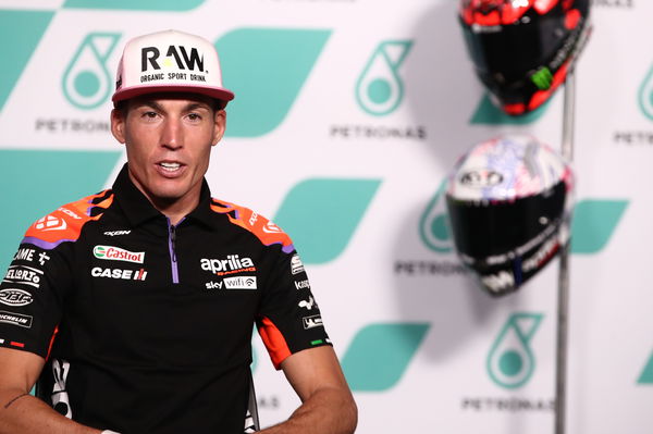 Aleix Espargaro, 2022 MotoGP Malaysian Grand Prix press conference. - Gold and Goose