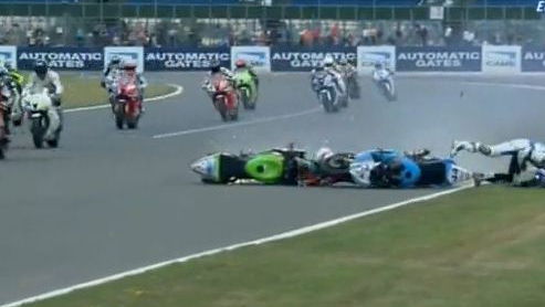 Lascorz-Tamburini WSS Silverstone crash