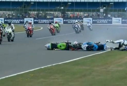 Lascorz-Tamburini WSS Silverstone crash