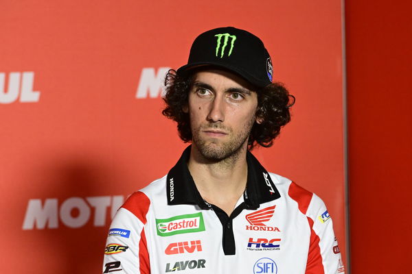 Alex Rins, 2023 MotoGP Japanese Grand Prix press conference. - Gold and Goose