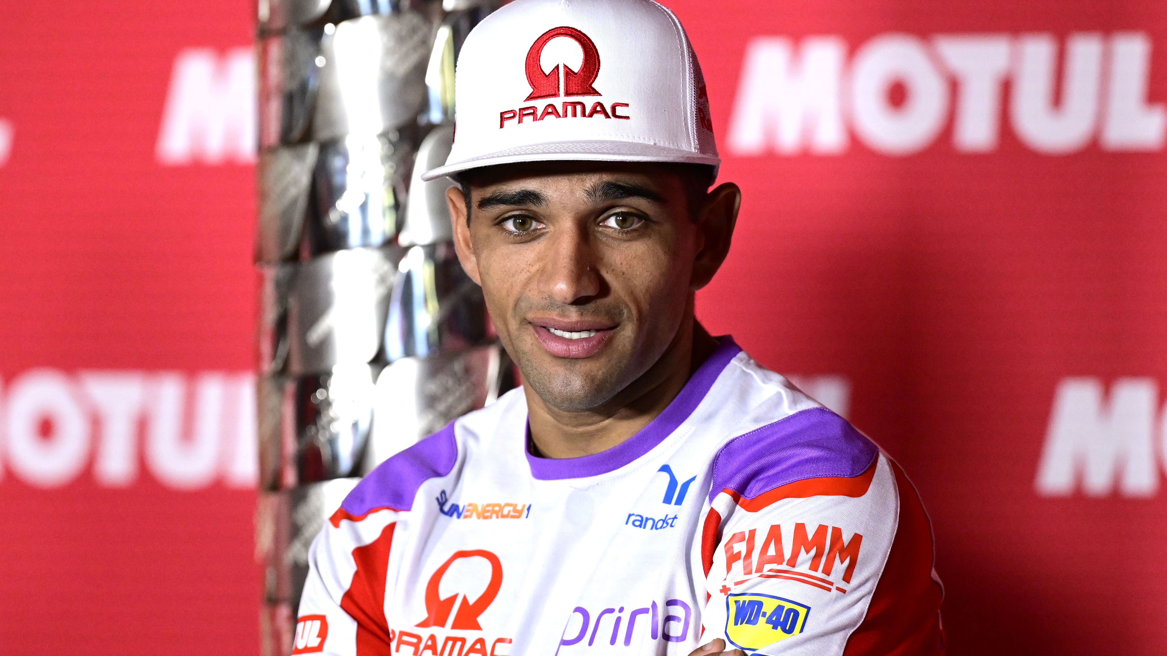 Jorge Martin, 2023 MotoGP Valencia Grand Prix press conference. - Gold and Goose