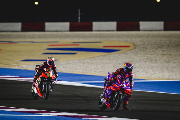 Jorge Martin, Brad Binder, 2024 MotoGP Qatar Sprint. - Gold and Goose