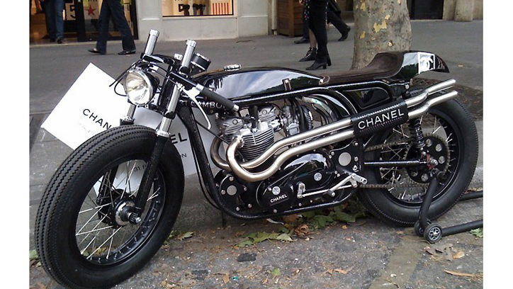 Lagerfield shows off Chanel Triton Cafe Racer