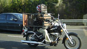 Oz Police catch up with BBQ biker