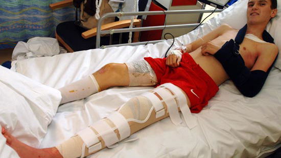 Soldiers save injured teenage biker's life