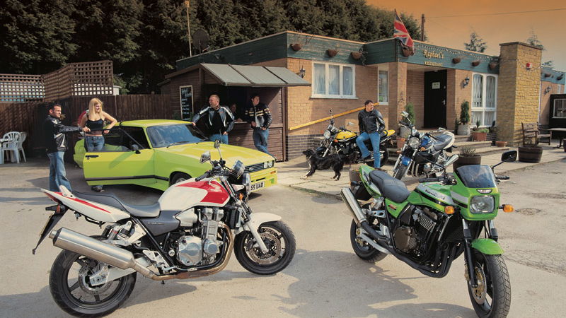 Retro Cool: Honda CB1300, Yamaha XJR1300, Kawasaki ZRX1100, Suzuki GSX1400