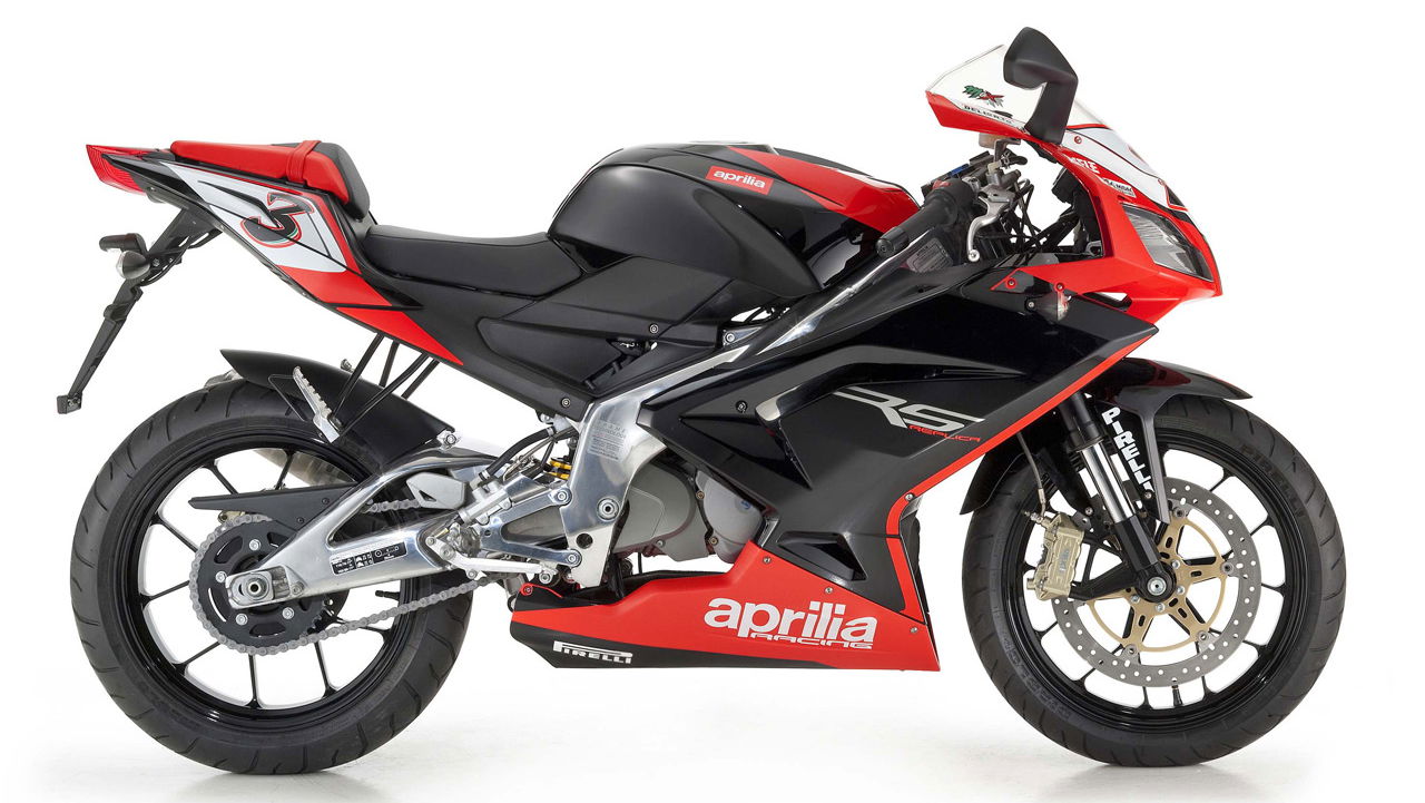 First Look: Aprilia Max Biaggi SR50, RS50 and RS125 replicas