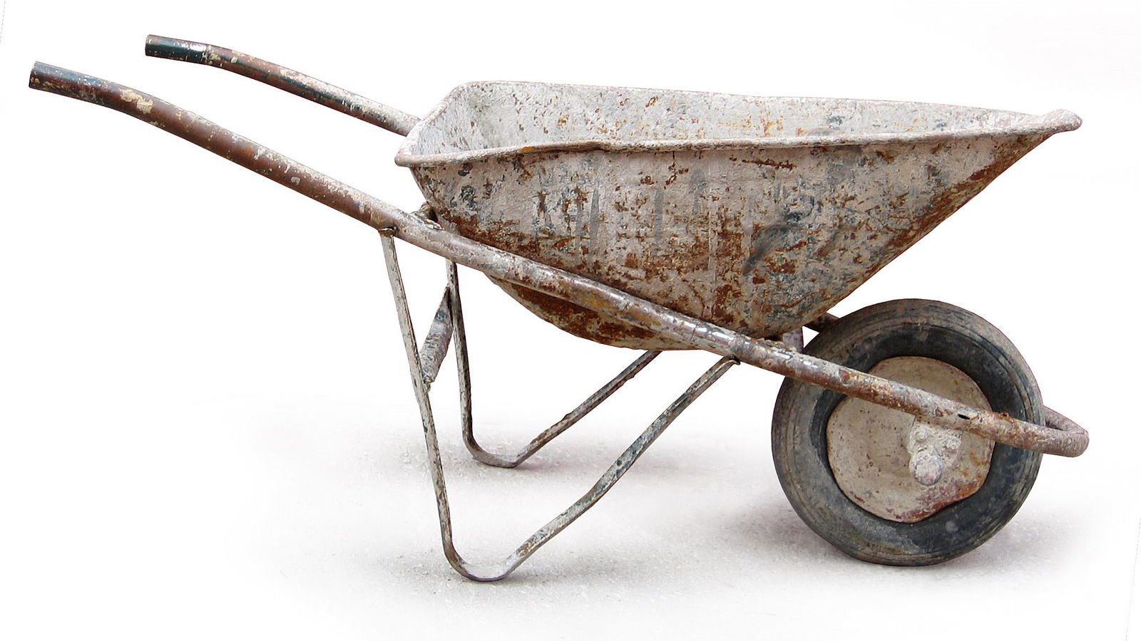 Biker hits wheelbarrow on A13