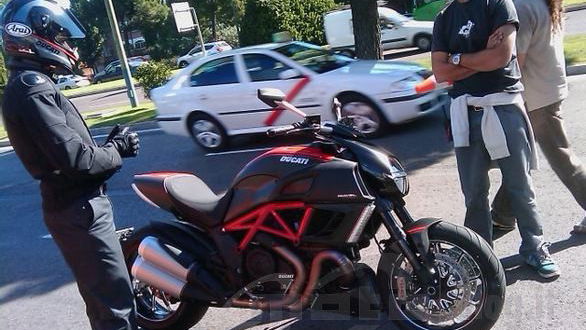 Production ready Ducati Diavel spied in Italy
