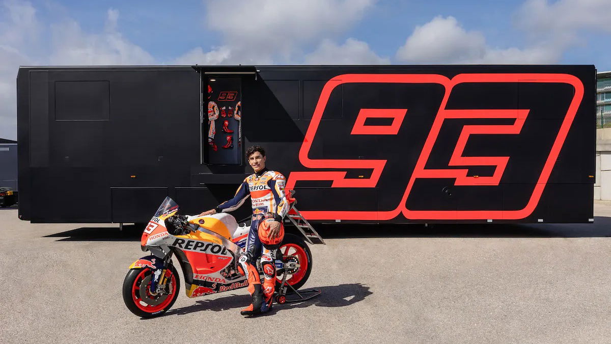 Marc Marquez and his MotoGP Motorhome