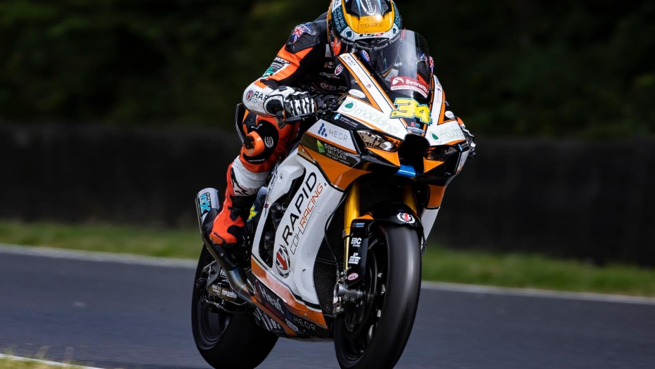 Liam Delves on Rapid CDH Racing Kawasaki