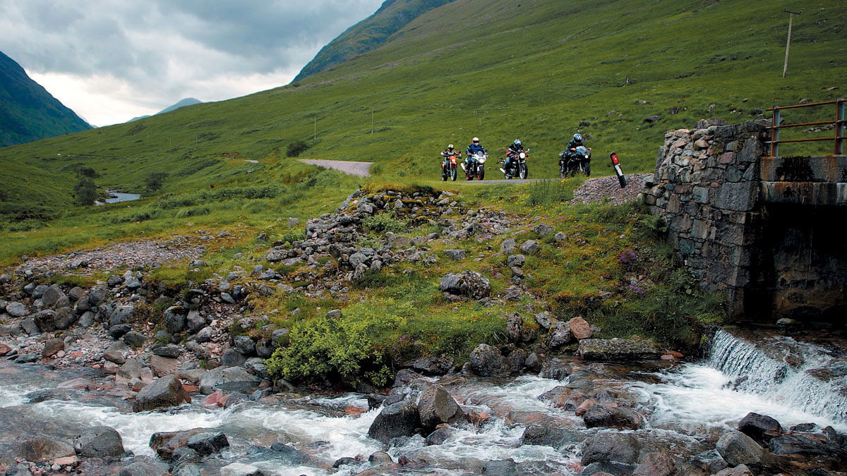 Scotland the Brave: Mackenzie V Four bikes V Scottish roads