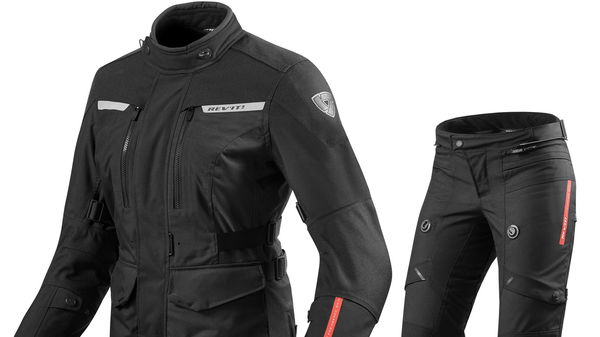 Rev It Horizon 2 Ladies Motorcycle Jacket & Trousers Black Kit