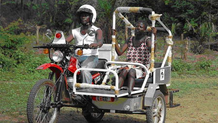 UK charities fund three motorcycle ambulances for Ugandan villagers