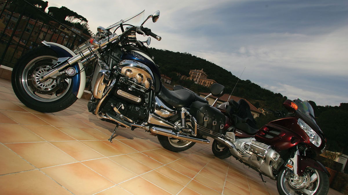 Road Test: Honda Goldwing vs. Triumph Rocket III