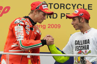 Casey Stoner, Valentino Rossi