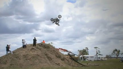 VIDEO: World's first Harley-Davidson backflip