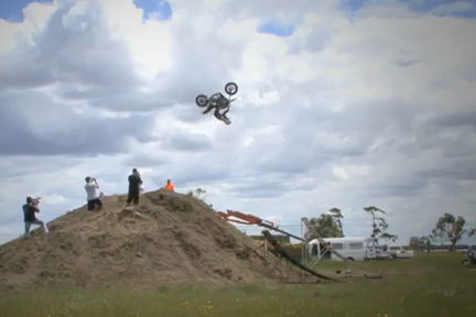 VIDEO: World's first Harley-Davidson backflip