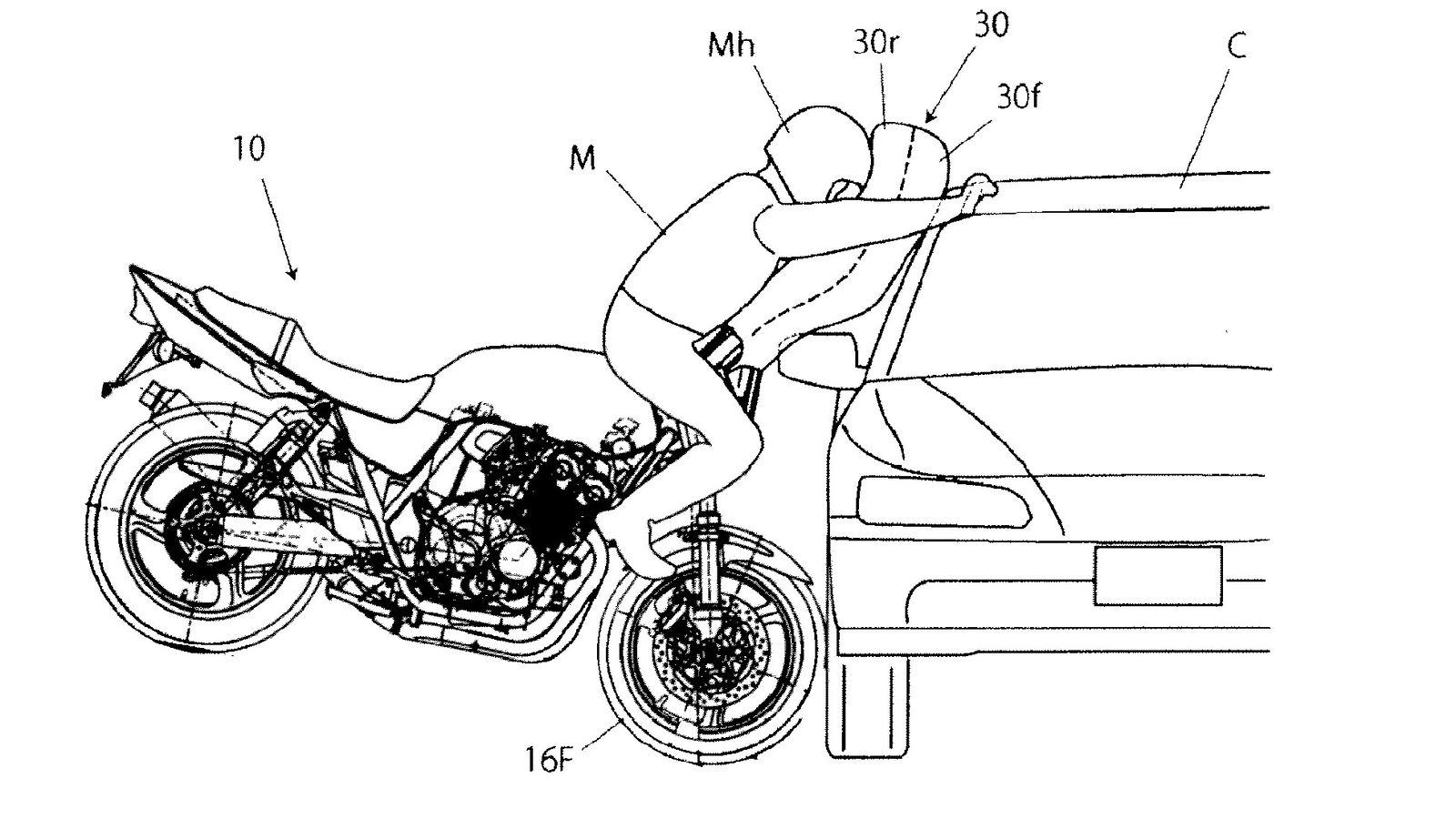 Honda developing next-generation bike airbags