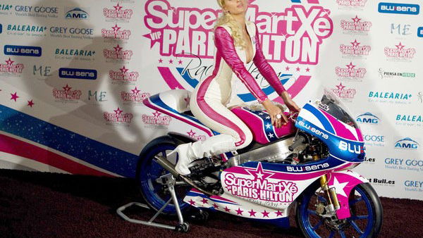 Paris Hilton talks racing with Jay Leno...