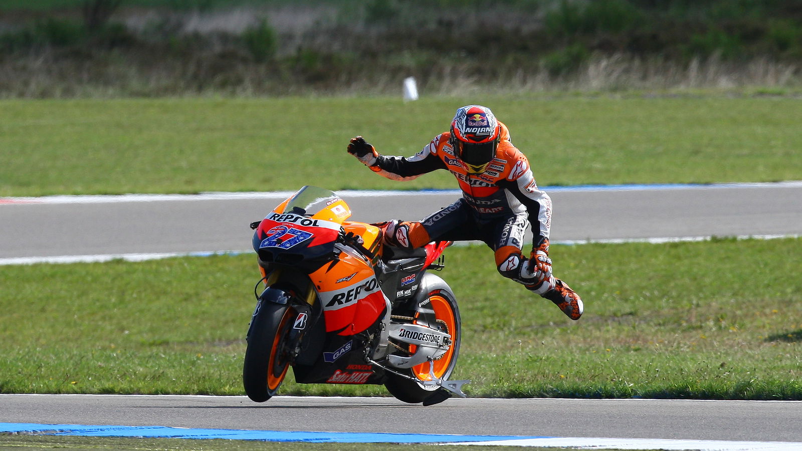 Casey Stoner Assen crash sequence