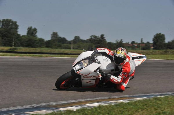 Sébastien Loeb on a KTM RC8R