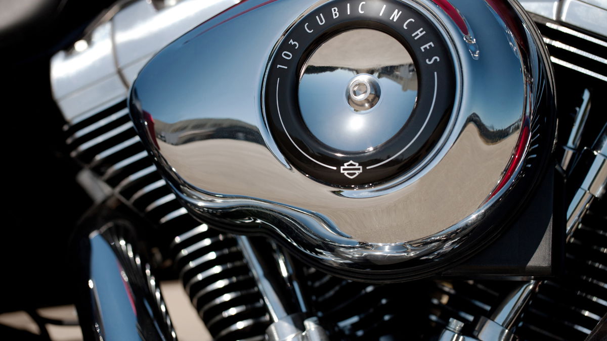 “103” engine standard on 2012 Harley big twins