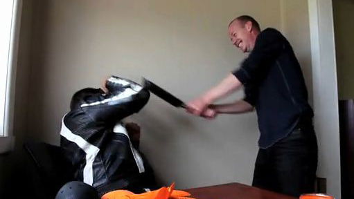 Hi-tech motorcycle armour low-tech tested