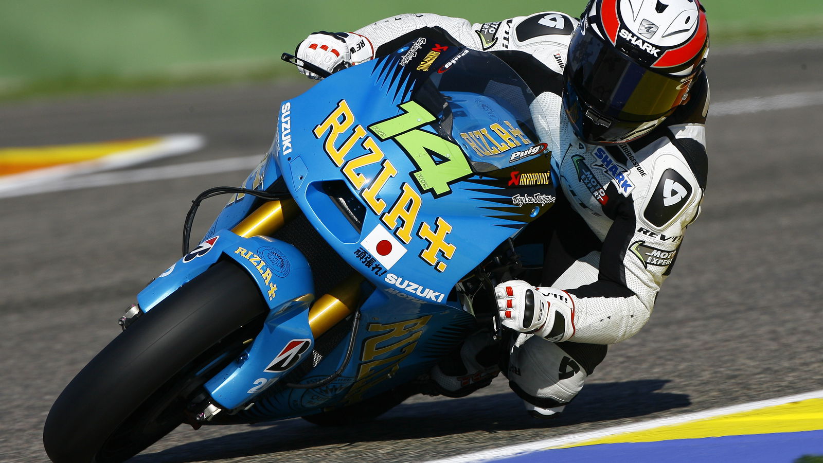 Randy de Puniet on a Suzuki