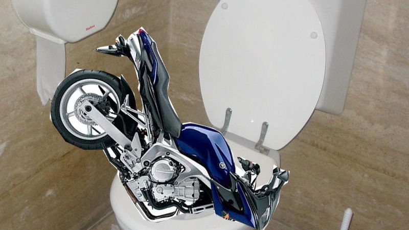 Motorbike found in sewer