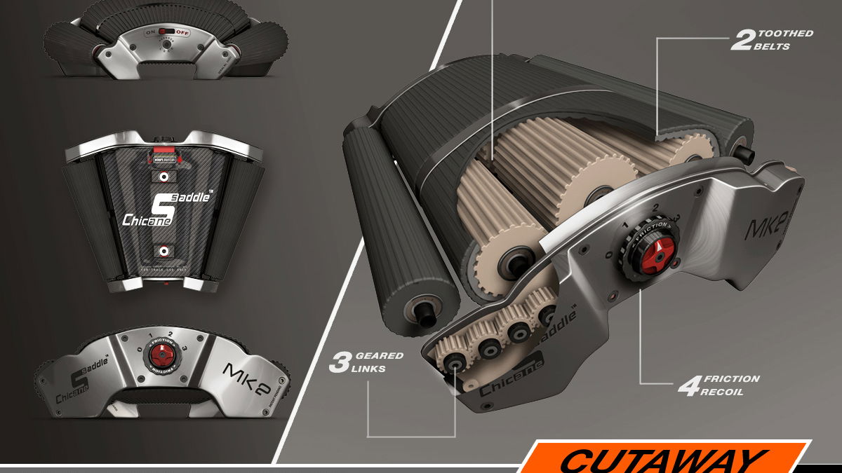 A motorcycle seat that can help prevent a highside?