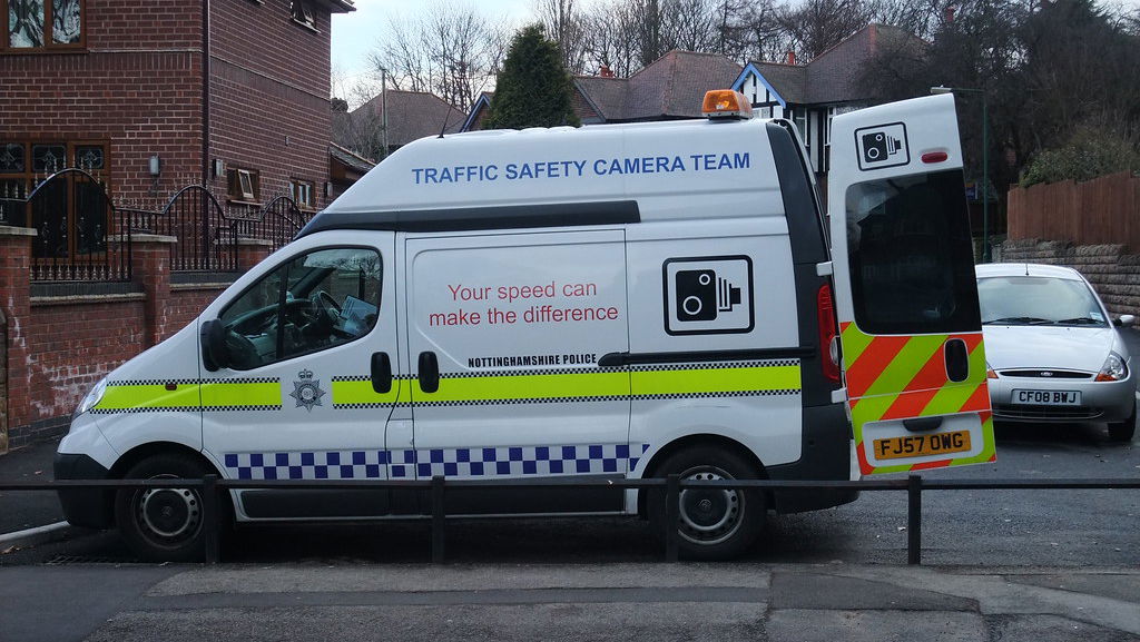 "Mobile speed camera" by Lee J Haywood is licensed under CC BY-SA 2.0.