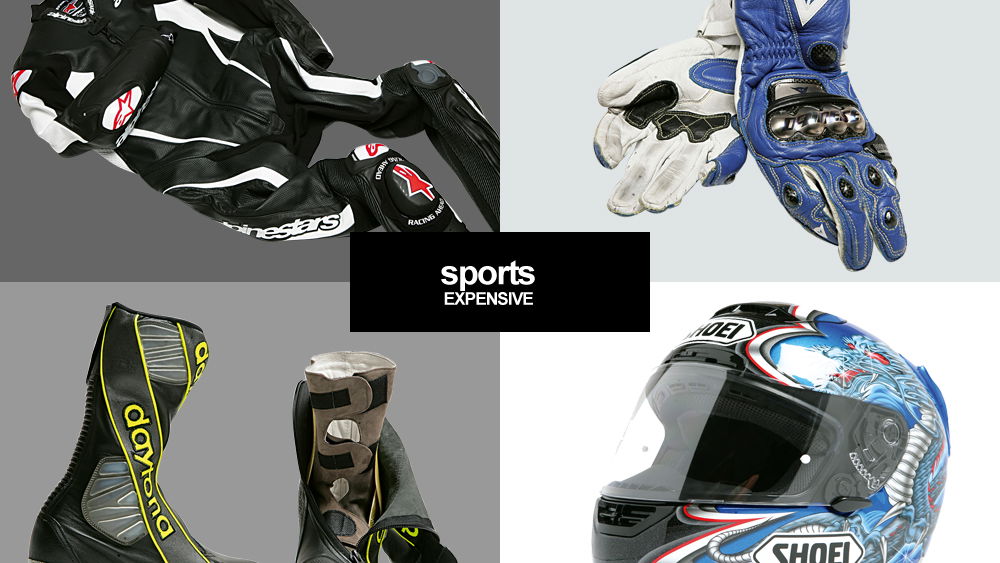 Sports riding gear: Budget & Expensive