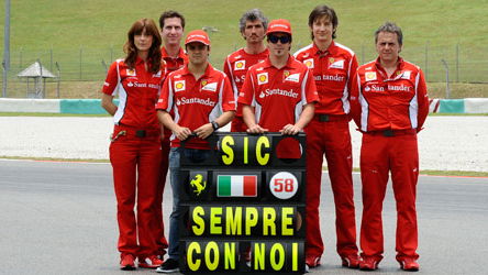 Ferrari's F1 tribute to Simoncelli