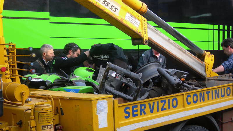Lascorz airlifted to hospital