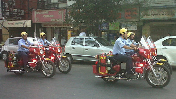 Royal Enfield fire engines