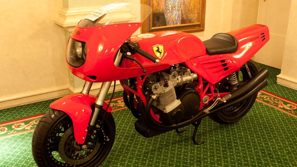 'Ferrari' motorcycle sold. At last.