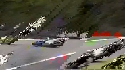 Superstock 600 horror crash at Oulton Park