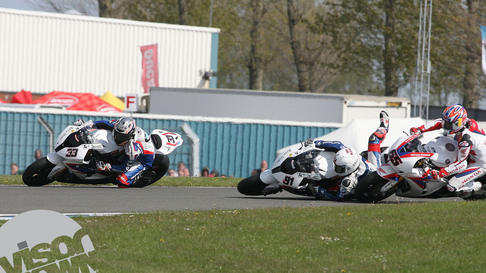 Haslam, Melandri crash sequence