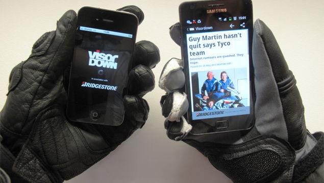 Visordown's free motorcycle news app for Android and iPhones